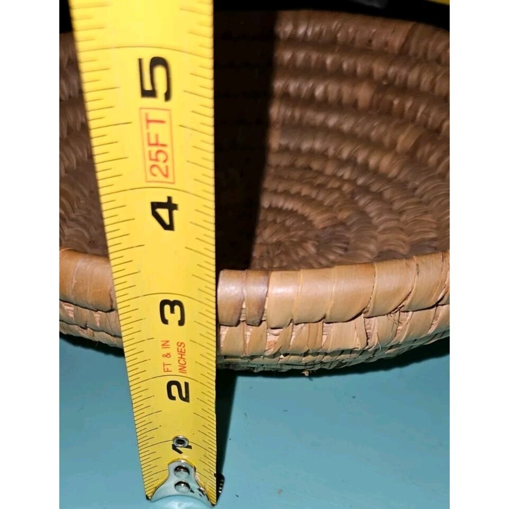 Sweet Grass Basket Artisan‎ Handmade Not Gullah Pristine 10.5" - Picture 3 of 5
